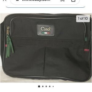 Ciao italy carry on messenger bag black luggage travel
